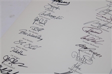 US & Europe Team Signed 2008 Ryder Cup at Valhalla Welcome Dinner Menu Beckett #AD40773
