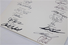 US & Europe Team Signed 2008 Ryder Cup at Valhalla Welcome Dinner Menu Beckett #AD40773