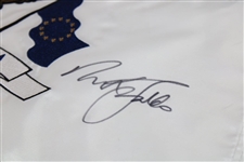 Captains Azinger & Faldo Signed 2008 Ryder Cup at Valhalla Embroidered Flag Beckett #BL67118