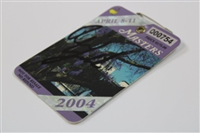 Phil Mickelson Signed 2004 Masters Tournament SERIES Badge #Q00754 JSA ALOA