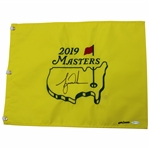 Tiger Woods Signed 2019 Masters Embroidered Flag Upper Deck 699/1000