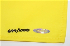 Tiger Woods Signed 2019 Masters Embroidered Flag Upper Deck 699/1000
