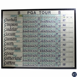 2003 Annika Sorenstam Colonial Inv. Tournament Actual Used Scoreboard - Historic Round - Framed