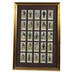 Copes Tobacco Golfer Reprint Cards Set - Framed