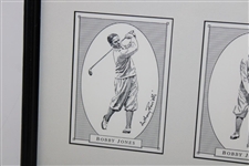 Four (4) Bobby Jones Anthony Ravielli Cards - Framed