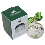 2020 Masters Tournament Hand Painted Ceramic Holiday Ornament in Original Box
