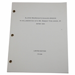Alister MacKenzies Augusta Greens in Collaboration w/ Robert Tyre Jones Jr. Ltd Ed 77/100