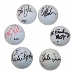 Stadler, Irwin, ChiChi, Nelson, Geiberger & Janzen Signed Personal Used Golf Balls JSA ALOA