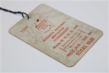 1934 Masters Series Badge Signed by Champ Horton, Bobby Jones - Pinnacle of Golf Tickets