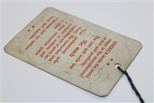 1934 Masters Series Badge Signed by Champ Horton, Bobby Jones - Pinnacle of Golf Tickets