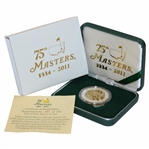 2011 Masters Tournament 75th Anniversary Coin LTD ED #47/350 