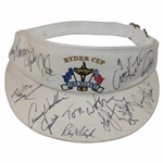 Team USA Signed 1993 Ryder Cup at The Belfry Visor JSA ALOA