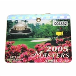 2005 Masters Tournament Series Badge #Q04852 - Tiger Woods Win