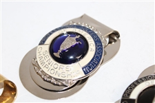 Five (5) Senior PGA Championship Money Clips/Badges