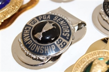 Five (5) Senior PGA Championship Money Clips/Badges