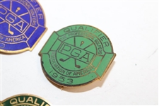 1941, 1944, 1946, 1949, 1950 & 1953 PGA Championship Contestant Badges