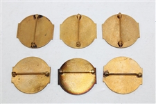 1941, 1944, 1946, 1949, 1950 & 1953 PGA Championship Contestant Badges