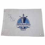 Steve Stricker Signed 2023 Senior PGA Championship Embroidered Flag Beckett #BL67094