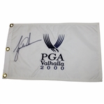 Tiger Woods Signed 2000 PGA Championship at Valhalla Embroidered Flag Beckett #AD40756