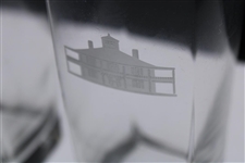 Two (2) Augusta National Golf Club Glass 'Clubhouse' Logo Drinking Glasses
