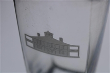 Two (2) Augusta National Golf Club Glass 'Clubhouse' Logo Drinking Glasses
