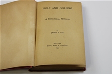 1895 'Golf & Golfing Book' 1st Ed Book by James P. Lee