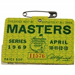 1969 Masters Tournament SERIES Badge #11576 - George Archer