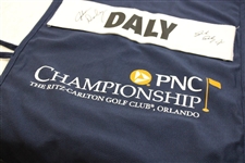 John Daly & John Daly Jr. Signed PNC Championship Caddie Bib JSA ALOA
