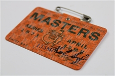 Charles Coody Signed 1971 Masters Tournament SERIES Badge #15583 JSA ALOA