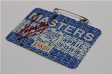 Fuzzy Zoeller Signed 1979 Masters Tournament SERIES Badge #10850 JSA ALOA