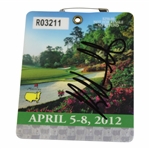 Bubba Watson Signed 2012 Masters Tournament SERIES Badge #R03211 JSA ALOA
