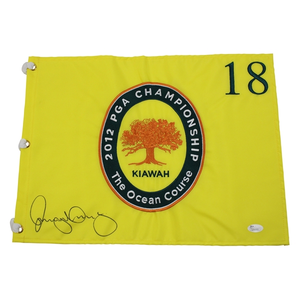 Rory McIlroy Signed 2012 PGA Championship At Kiawah Embroidered Flag JSA#L59093