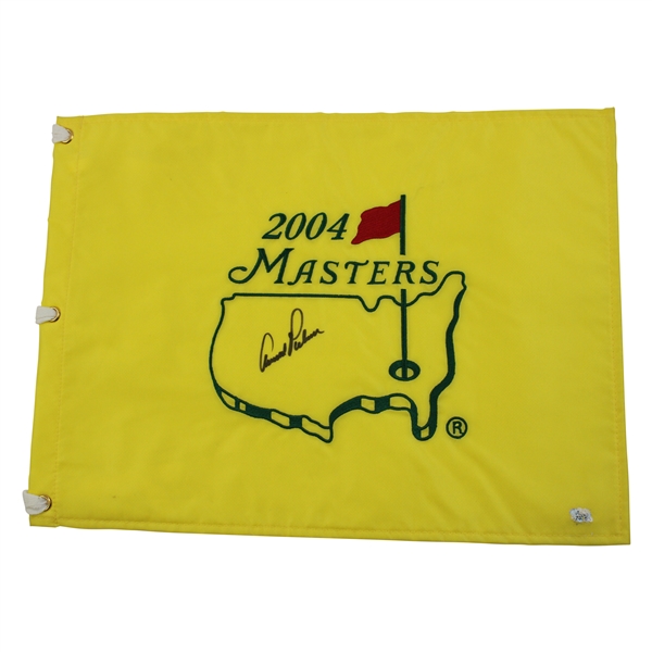 Arnold Palmer Signed 2004 Masters Embroidered Flag - Final Masters JSA ALOA