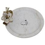 Augusta National Golf Club Michael Aram Flowering Peach Marble Plate in Box