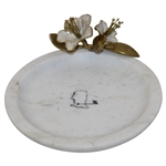 Augusta National Golf Club Michael Aram Flowering Peach Marble Plate in Box