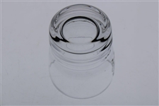 Augusta National Golf Club Logo Ribbed Low Ball Glass