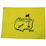 Seve Ballesteros Signed Undated Masters Embroidered Flag JSA ALOA