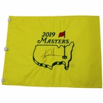 Tiger Woods Signed 2019 Masters Embroidered Flag JSA ALOA