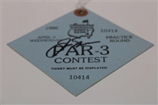 Jack Nicklaus Signed 1986 Masters Par 3 Contest Ticket #10414 JSA ALOA