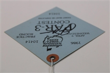 Jack Nicklaus Signed 1986 Masters Par 3 Contest Ticket #10414 JSA ALOA