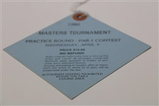 Jack Nicklaus Signed 1986 Masters Par 3 Contest Ticket #10414 JSA ALOA