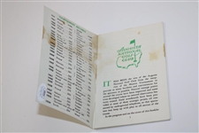 Arnold Palmer Signed 1962 Masters Spectator Guide & Photo of Palmer JSA #AL81897