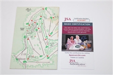 Arnold Palmer Signed 1962 Masters Spectator Guide & Photo of Palmer JSA #AL81897