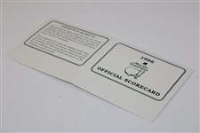 1986 Masters Tournament Official Scorecard - Jack Nicklaus' 6th Masters Win