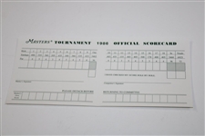 1986 Masters Tournament Official Scorecard - Jack Nicklaus' 6th Masters Win