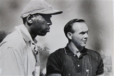Arnold Palmer & Caddie Nathaniel Avery 1963 Masters Tournament Practice Round Photo