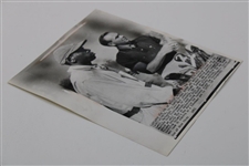 Arnold Palmer & Caddie Nathaniel Avery 1963 Masters Tournament Practice Round Photo