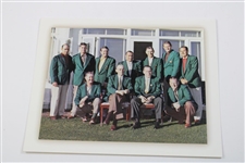 2001 Masters Champions Club Dinner Menu as Chosen by 2000 Winner Vijay Singh