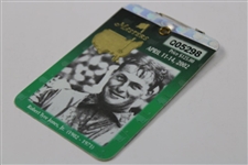 2002 Masters Tournament SERIES Badge #Q05298 - Tiger Woods' 3rd Masters Win