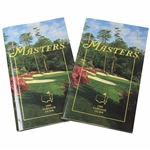 Two (2) 1997 Masters Tournament Yardage Guides - Tiger Woods 1st Masters Win